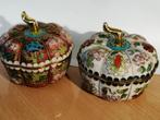 Cloisonne sieradendoosje met deksel, pompoenvorm, Antiek en Kunst, Antiek | Keramiek en Aardewerk, Verzenden