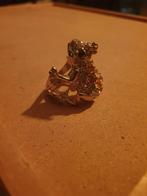 Kikker Ring met Strass, Ophalen, Overige materialen, Met strass, Zo goed als nieuw