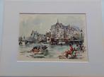 Jan Korthals ... Prins Hendrikkade/ Damrak ... Amsterdam., Antiek en Kunst, Ophalen of Verzenden