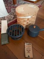 Vintage Aubecq Fondue Set Compleet, Ophalen, Gebruikt, Brander, Fondueset