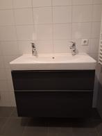 Geberit wastafel met onderkast, Huis en Inrichting, Ophalen, Gebruikt, 50 tot 100 cm, Minder dan 100 cm