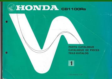 Honda CB1100Rb typen I en II Parts Catalogue (120v) beschikbaar voor biedingen