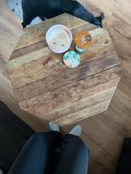 Teak houten salontafel, Ophalen, Gebruikt, 50 tot 100 cm, Vierkant