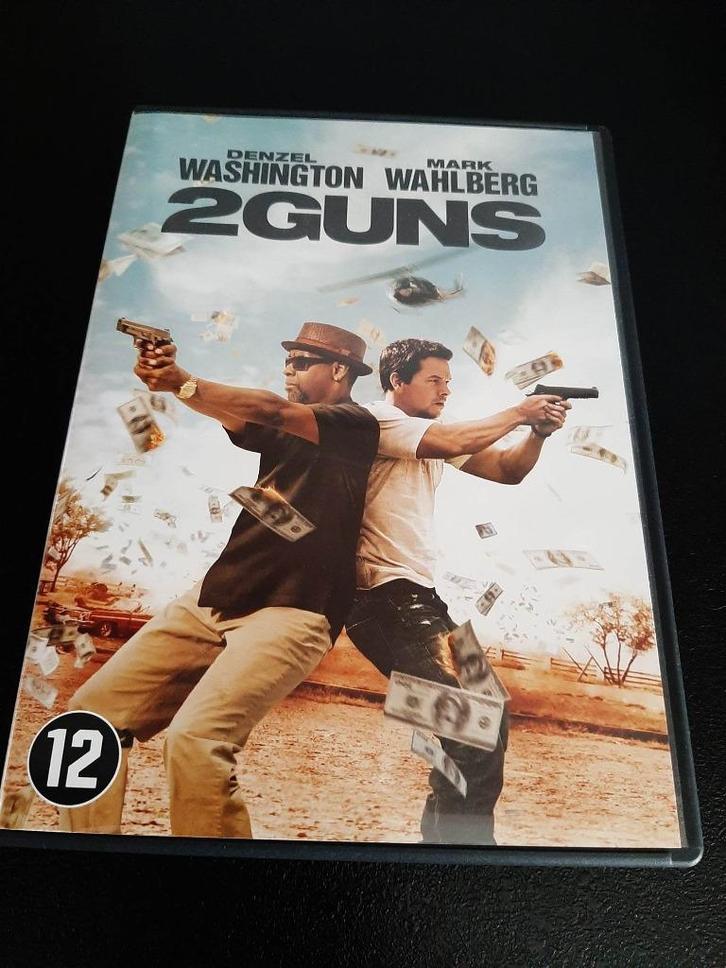 2 Guns, Denzel Washington, Mark Wahlberg, Bill Paxton!, Cd's en Dvd's, Dvd's | Actie, Gebruikt, Actie, Vanaf 12 jaar, Ophalen of Verzenden
