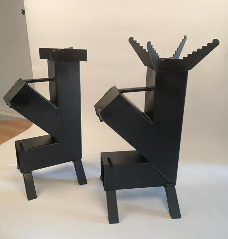 Rocket stove, Tuin en Terras, Houtskoolbarbecues, Zo goed als nieuw, Ophalen of Verzenden