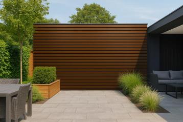 Composiet gevelbekleding (Walnoot) beschikbaar voor biedingen