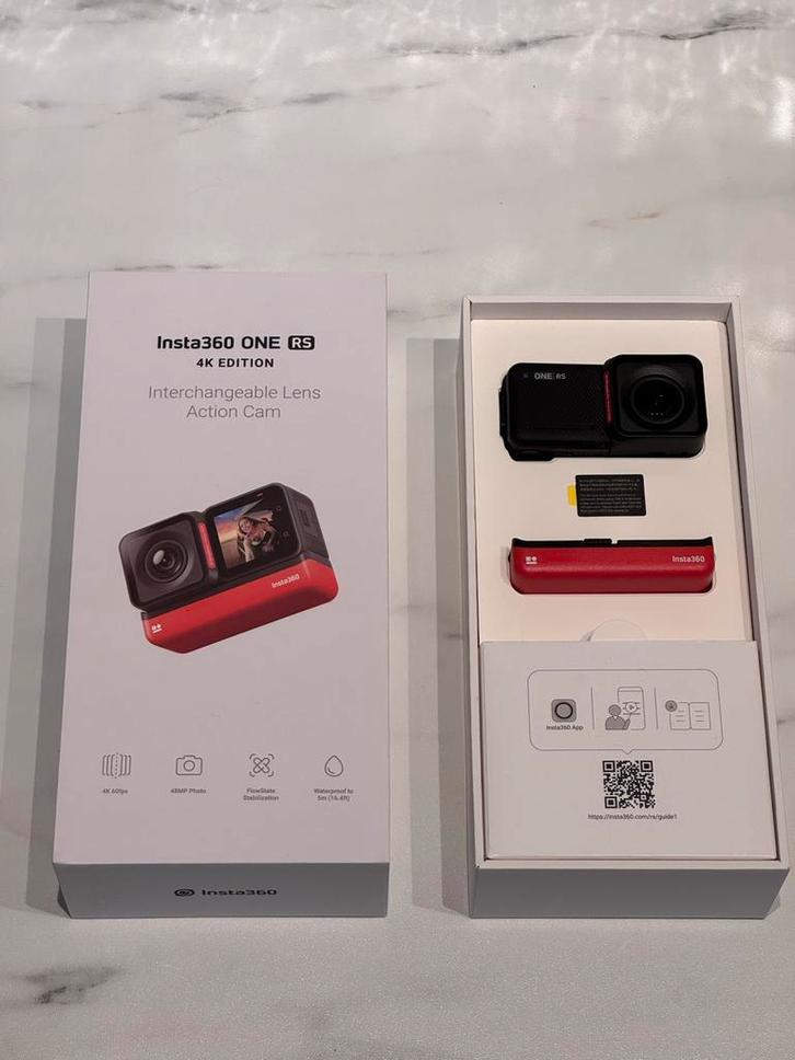 Insta360 ONE RS 4K Action Camera (GoPro), Audio, Tv en Foto, Actiecamera's, Zo goed als nieuw, Overige merken, Ophalen of Verzenden