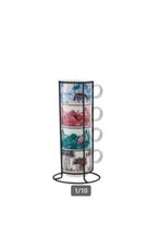 Karaca Jungle koffie set 5 delig Nieuw in doos ideaal kado, Huis en Inrichting, Ophalen of Verzenden, Nieuw, Overige stijlen, Kop(pen) en/of Schotel(s)