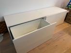 2x Ikea Stuva Opbergkist/Ladebank Wit, Ophalen, Kunststof, Gebruikt, 50 tot 100 cm
