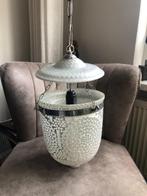 Prachtige oosterse, oriëntaalse witte mozaïk hanglamp, Huis en Inrichting, Ophalen, Zo goed als nieuw, Glas, Minder dan 50 cm