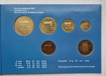 Munten Nederland 1987 F.D.C. beschikbaar voor biedingen