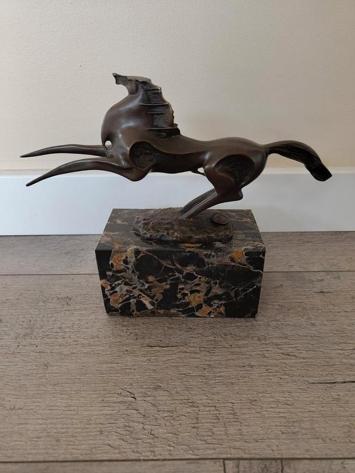 Surrealistisch bronzen paard in Dalí stijl by Milo, Antiek en Kunst, Kunst | Beelden en Houtsnijwerken, Ophalen of Verzenden