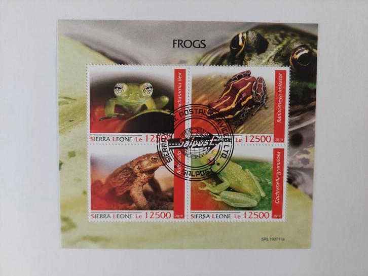 153 Kikker, Kikkers, Postzegels en Munten, Postzegels | Thematische zegels, Gestempeld, Dier of Natuur, Ophalen of Verzenden