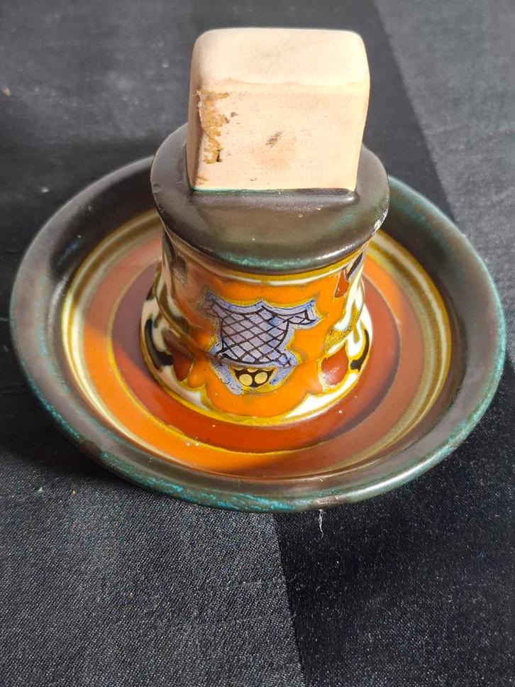 Lepato gouda plateel luciferhouder., Antiek en Kunst, Antiek | Keramiek en Aardewerk, Ophalen of Verzenden