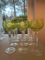 Zes Kristallen Val Saint Lambert Unieke Wijnglazen !, Antiek en Kunst, Antiek | Glas en Kristal, Ophalen of Verzenden
