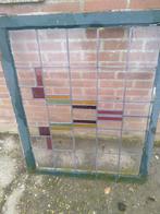 glas in lood raam, Doe-het-zelf en Verbouw, Glas en Ramen, Ophalen, Gevelraam of Ruit, Glas in lood, 80 tot 120 cm