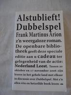 Alstublieft! Dubbelspel Frank Martinus Arion isbn 9059650433, Ophalen of Verzenden, Zo goed als nieuw, Frank Martinus Arion, Nederland