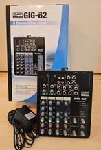 DAP Audio GIG-62 – 6-Kanaals Live Mixer | Topstaat!, Ophalen of Verzenden, Zo goed als nieuw, 5 tot 10 kanalen
