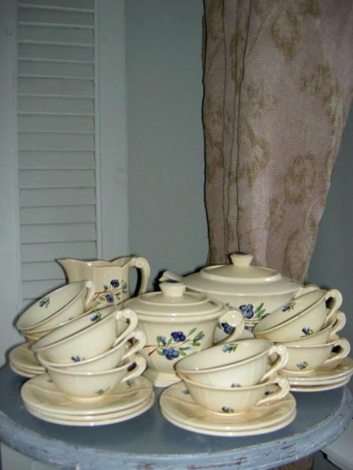 Frans theeservies, Antiek en Kunst, Antiek | Servies compleet, Ophalen of Verzenden