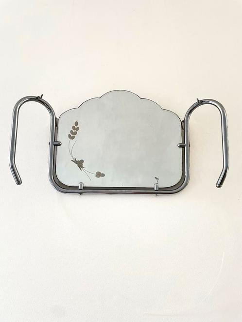prachtige vintage spiegel., Huis en Inrichting, Woonaccessoires | Spiegels, Gebruikt, Minder dan 50 cm, Minder dan 100 cm, Rechthoekig