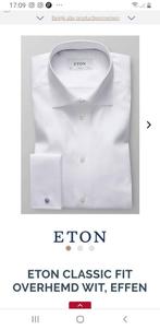 ETON luxe overhemden. SPLINTERNIEUW. Maat 48 = 3 XL., Kleding | Heren, Overhemden, Wit, Nieuw, Ophalen of Verzenden, ETON