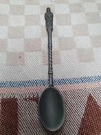 Antieke tinnen lepel met figuur, Antiek en Kunst, Ophalen of Verzenden