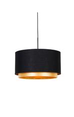 Qazqa Moderne Hanglamp Zwart Met Goud, Huis en Inrichting, Ophalen, Zo goed als nieuw, Minder dan 50 cm