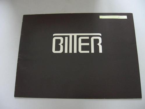 BIT 003 BITTER SC, folder, 1980, Boeken, Auto's | Folders en Tijdschriften, Zo goed als nieuw, Overige merken, Ophalen of Verzenden