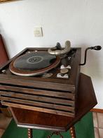 Antieke Grammofoon met Bakelieten Platen, Antiek en Kunst, Antiek | Tv's en Audio, Ophalen of Verzenden
