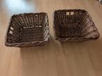 Twee stevige rieten mandjes, Ophalen, Gebruikt, Mand, Riet