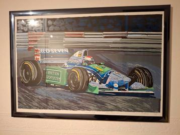 Jos Verstappen Benetton B194 1994 zeefdruk beschikbaar voor biedingen