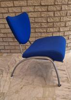 stoel, receptiestoel, Ophalen, Twee, Blauw, Zo goed als nieuw