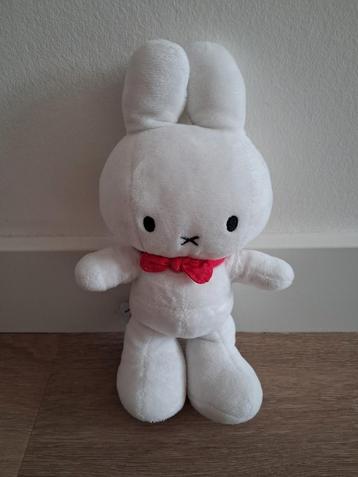 Knuffel Nijntje Miffy wit zonder kleding rode strik L105 beschikbaar voor biedingen