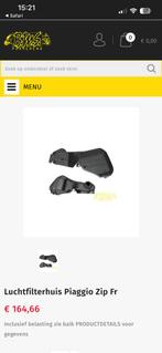 Piaggio zip Fr luchtfilter zeldzaam, Motoren, Tuning en Styling, Ophalen of Verzenden