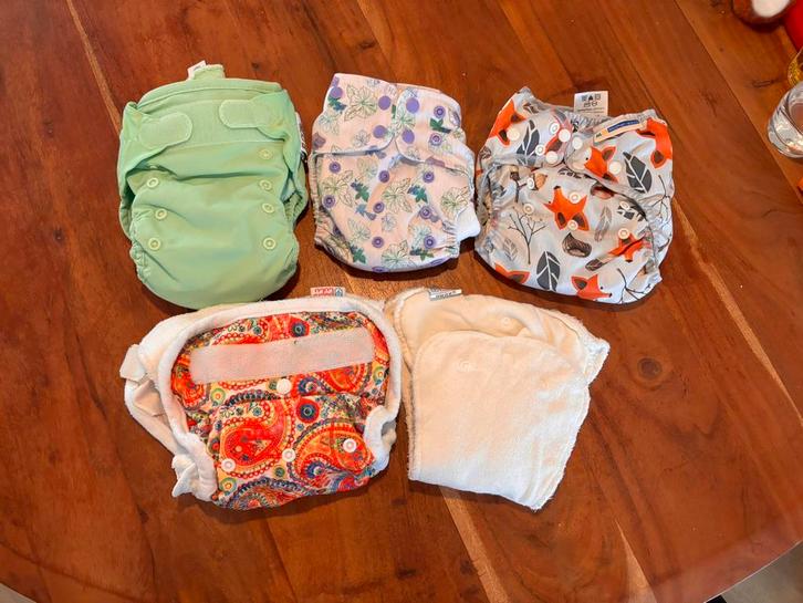 4 zgan wasbare all in one luiers, Kinderen en Baby's, Babykleding | Overige, Zo goed als nieuw, Jongetje of Meisje, Ophalen of Verzenden