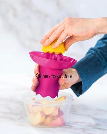 Tupperware roze citruspers citroen fruit pers voorrad beschikbaar voor biedingen