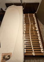 Hulsta 2-persoonsbed met verstelbare lattenbodems, Ophalen, Bruin, Rustiek, Tweepersoons