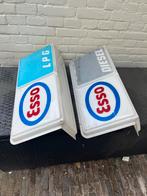 Twee lichtbakken benzinepomp ESSO olie merken reclame, Verzamelen, Merken en Reclamevoorwerpen, Ophalen of Verzenden, Zo goed als nieuw