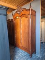 Mahonie biedermeier kuifkast kledingkast DEMONTABEL, Antiek en Kunst, Ophalen of Verzenden