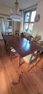 Antieke Eettafel, Huis en Inrichting, Tafels | Eettafels, Ophalen, Gebruikt, 200 cm of meer, 50 tot 100 cm