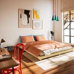 Karup Futonbed Dock Naturel 160x200cm japanse bed, Ophalen, Gebruikt, Beige, Tweepersoons