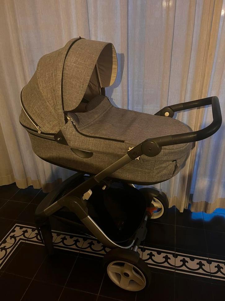 Stokke Trailz kinderwagen grijs superschoon compleet!!, Kinderen en Baby's, Kinderwagens en Combinaties, Overige merken, Ophalen