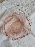 Antiek schaaltje roze glas *eureka*, Antiek en Kunst, Ophalen of Verzenden