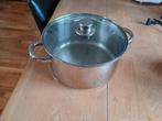 Grote rvs pan, Huis en Inrichting, Ophalen, Zo goed als nieuw, Rvs, Kookpan of Snelkookpan