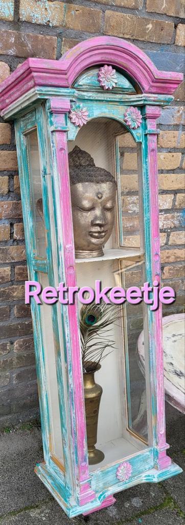 Shabby/Altaarkastje/Gedenkkastje/Herdenkingskastje/Kastje, Antiek en Kunst, Curiosa en Brocante, Ophalen of Verzenden