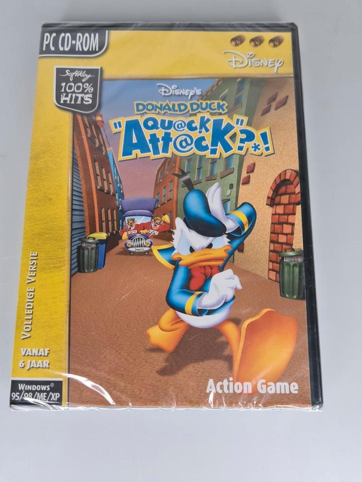 Donald Duck Quack Attack Action game Windows 95/98 PC cd-rom, Spelcomputers en Games, Games | Pc, Zo goed als nieuw, Avontuur en Actie