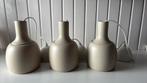 Drie ikea Vaxjo lampen beige, Huis en Inrichting, Lampen | Hanglampen, Ophalen of Verzenden, Zo goed als nieuw, Minder dan 50 cm