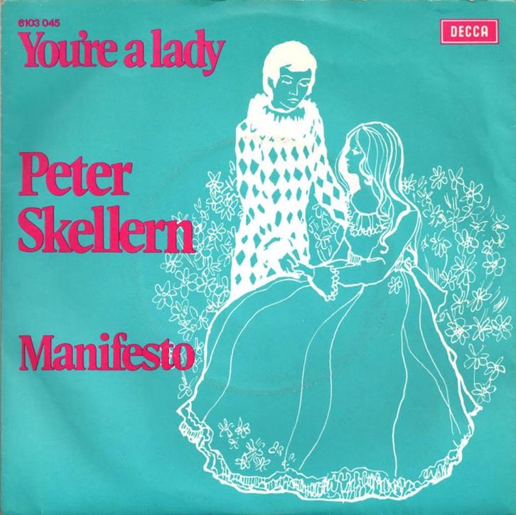 1972 Peter Skellern                  You're A Lady, Cd's en Dvd's, Vinyl Singles, Zo goed als nieuw, Single, Pop, 7 inch, Verzenden