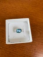 Ring zilver met topaas maat 18, Ophalen of Verzenden, 17 tot 18, Zilver, Dame