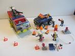PLAYMOBIL brandweerwagen 70557 met licht en geluid en jeep, Ophalen of Verzenden, Gebruikt, Los playmobil